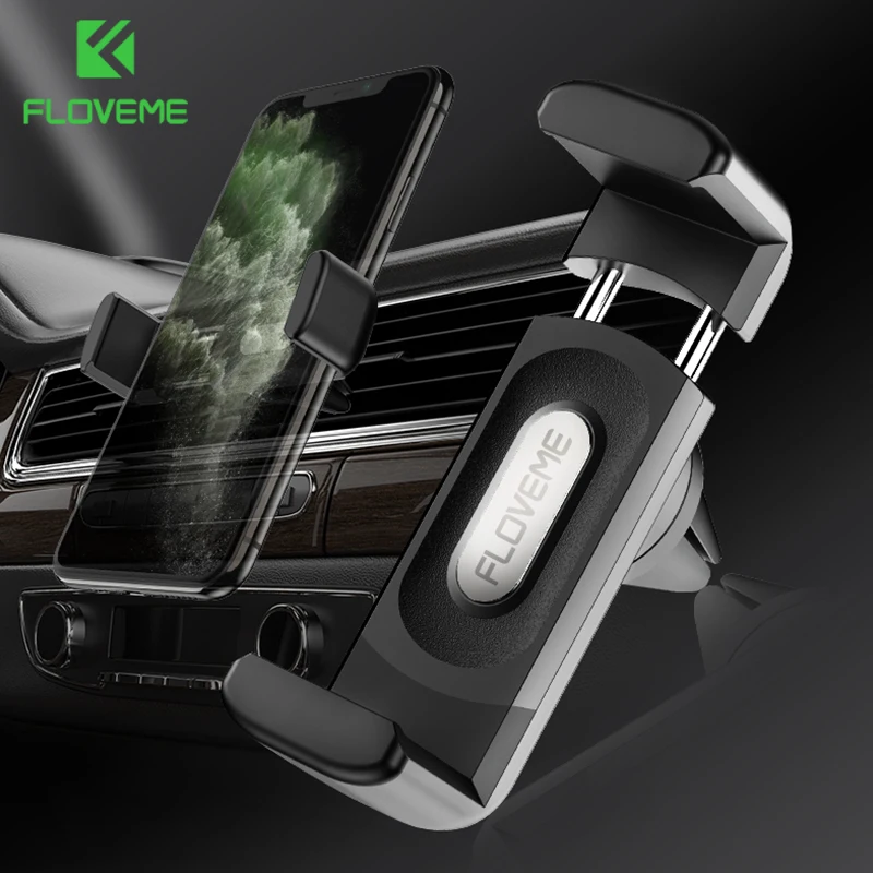FLOVEME Car Holder for Phone in Air Vent Mount 360 Rotation iPhone Samsung Mobile Stand | Мобильные телефоны и аксессуары
