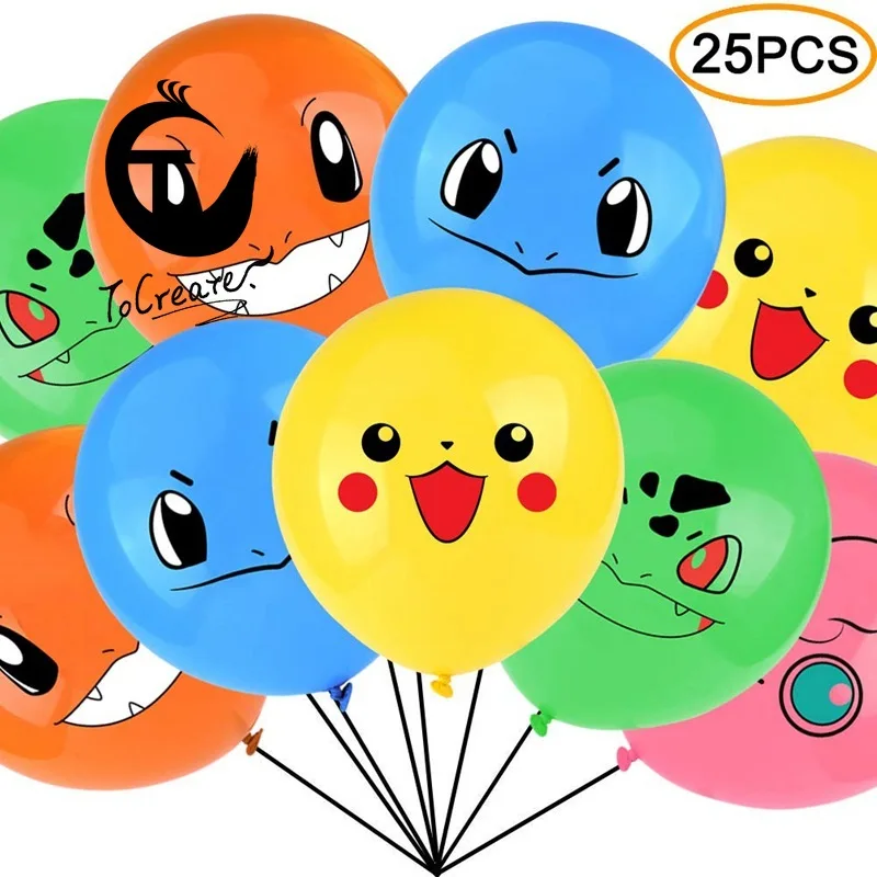 

Pokemon Theme Party Decorations Pikachu Balloon Birthday Party Decorations Kids