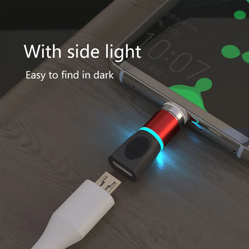 Магнитный адаптер Micro USB v2.0 для Samsung Huawei Honor Xiaomi Redmi LG MOTO VIVO OPPO Android магнитное