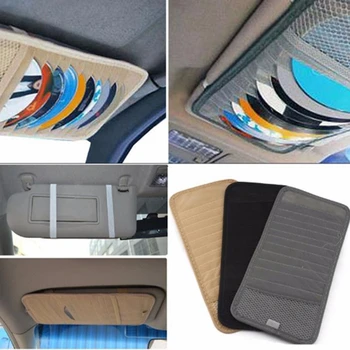 

Multi Function Sun Visor CD Card Clip Bag Glasses Pen PU Car Card Package Organizer Auto Accessories DVD Pocket Storage Holder
