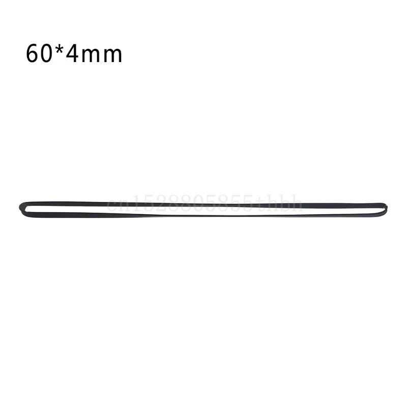Durable 4mm Wide Rubber Flat Turntable Belt Replacement