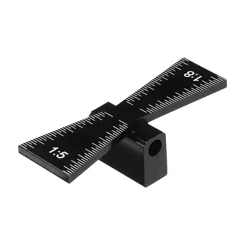 

Drillpro Dovetail Marker Scriber with Scale Dovetail Template Woodworking Joint Gauge Hole Locator