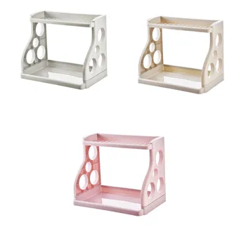 

Double shelf Racks Holders practical Convenience Double-layer Racks Home durable Seasoning Bathroom Supplies Storage Racks