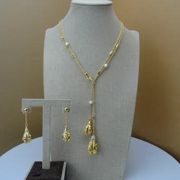 

Yuminglai Simple Design Imitation Jewelry Necklace and Earrings FHK6760
