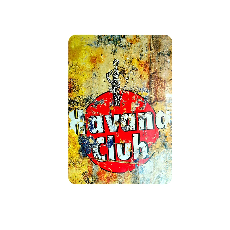 Винтажная металлическая табличка для вина Guinness Havana Коктейльная Жестяная