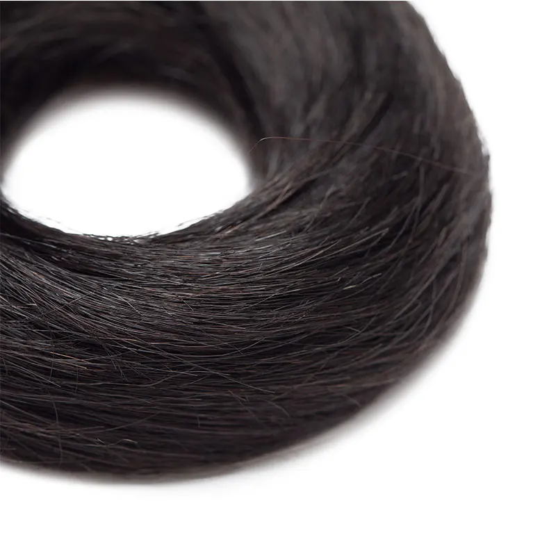 sego European Human Hair Non-Remy Rubber Band Chignon 23g Black Brown Natural Dount Chignon 6 Colors 100% Human Hair Pure Color