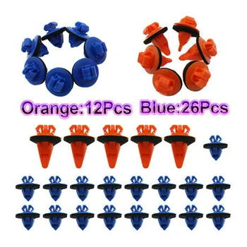 

Durable And Practical 75495-35010 75397-35010 Fender Flare Retainer Clips For Toyota Tacoma 38pcs