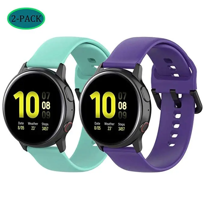 Силиконовый ремешок для samsung Galaxy Watch Active 2 40 мм 44 мм gear S2 спортивный сменный Браслет для SM-R830 SM-R820 - Цвет: 4