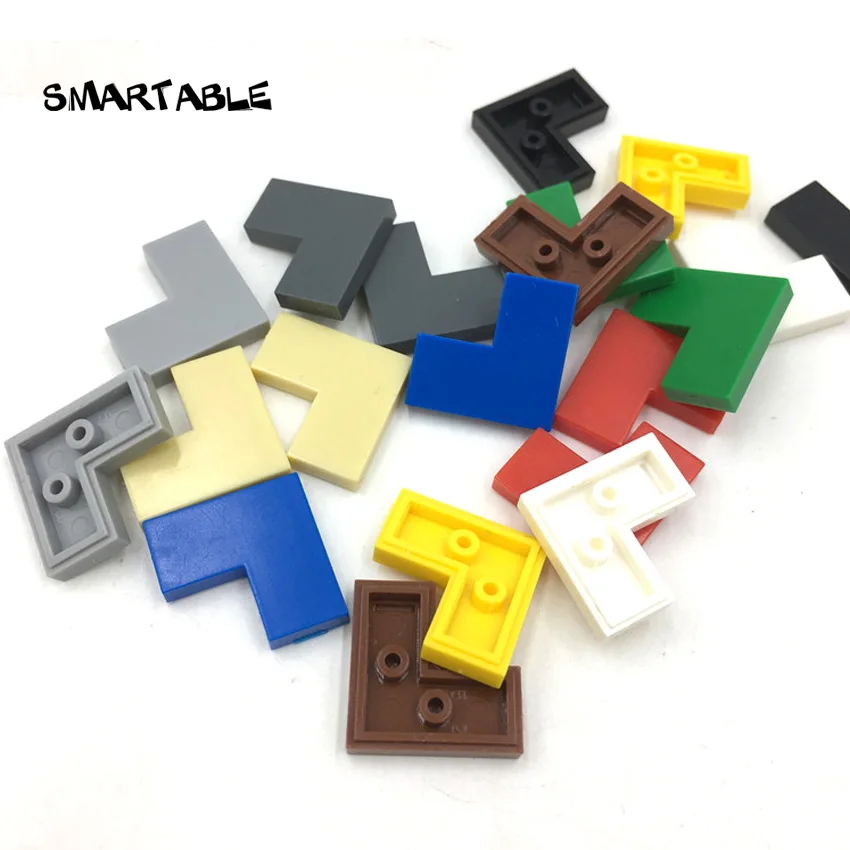 

Smartable Tile 2X2 Corner Flat Studs Building Block MOC Parts Toys For Kids DIY Compatible Major Brands Technic 14719 230pcs/lot