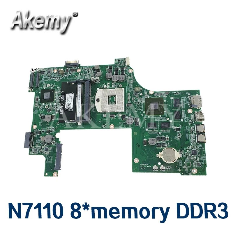 Laptop motherboard For DELL N7110 PC Mainboard 09NWTG DAV03AMB8E1 full tesed DDR3 | Компьютеры и офис