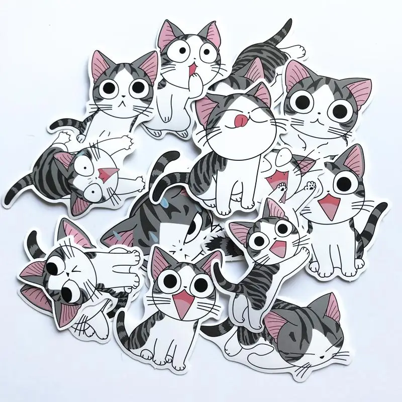 

14Pcs/lot Anime Chi's Sweet Home Sticker For Decal Backpack Car Laptop Motorcycle Phone Pad Kids Toy Lovely Cat Sticker