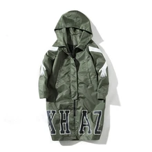 Зимняя ветровка, мужской Тренч, армейский зеленый Тренч, длинная куртка, мужские пальто с капюшоном, Мужское пальто, брендовая одежда размера плюс 5XL