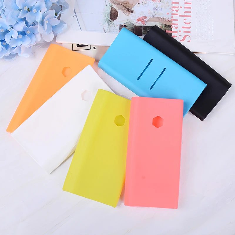 Silicone Soft Rubber Gel Protection Case Cover Skin Sleeve Protector For Xiaomi Power Bank 2C 20000mAh Accessories