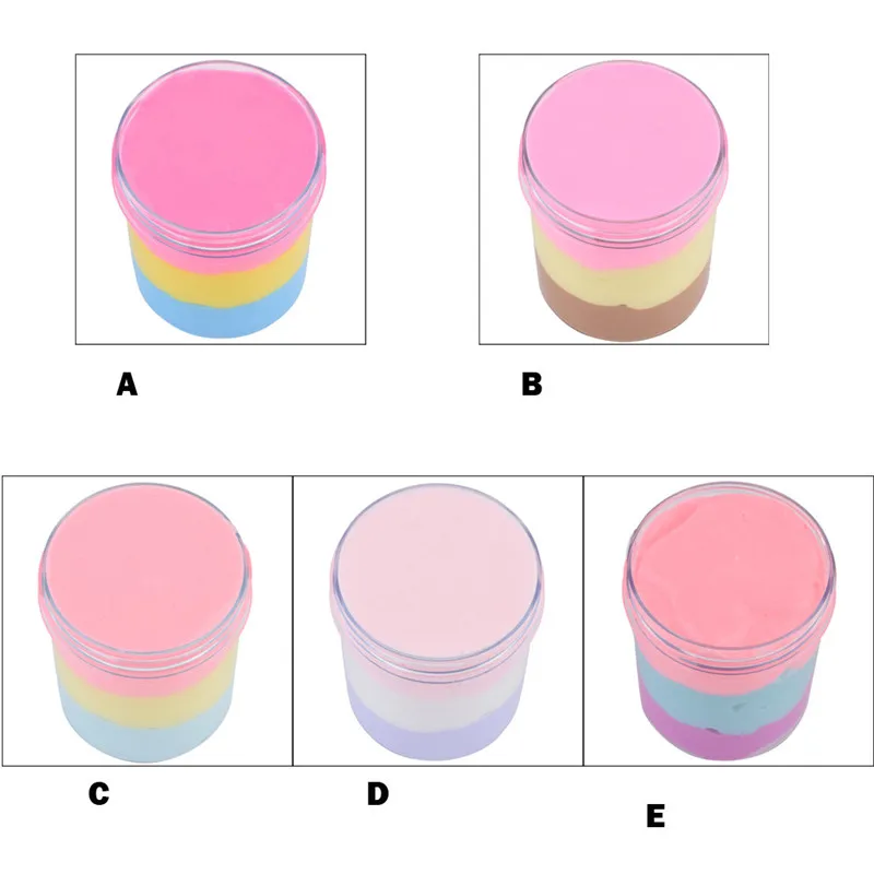 slime additives Fluffy Cloud Slime Scented Therapeutic Putty Cotton Candy Slime Supplies Stress zabawki dla dzieci  #4AA14 (4)