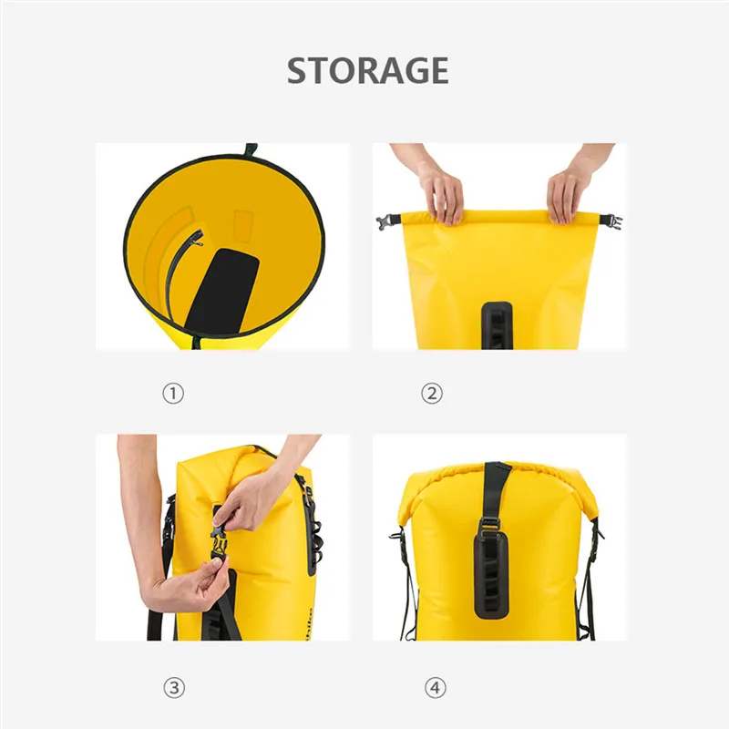 NH19SB002 28L водонепроницаемая сумка для плавания, портативный походный рюкзак, ПВХ отделение для сухого и мокрого плавания, водонепроницаемая сумка, водонепроницаемая сумка