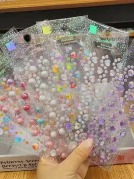 

Crystal Diamond Gem Stickers Stickers Children Makeup Stage Diamond Adhesive Paper Adhesive Cartoon Mobile Phone Decoration Hand