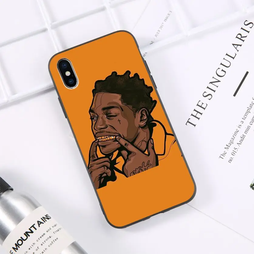 HTxian Kodak Black Rapper Soft Silicone TPU Phone Cover for iPhone 11 pro XS MAX 8 7 6 6S Plus X 5 5S SE XR casese 2020
