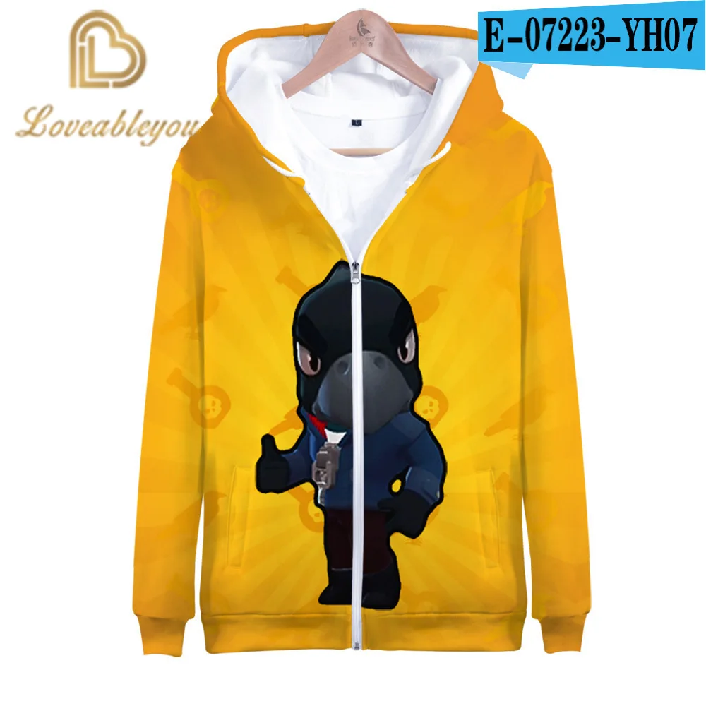 

2020 Games Unisex Hoodie Cosplay Gene Leon Hip Hop Hooded Sweatshirt Hoody Hoodie Costume Girls Boys Clohting Zipper Jackets Top
