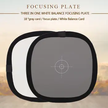 

30cm Portable Reflector Gray Card Photographic White Supplies Balance Studio Foldable Accessory Focus Board Photographic V3G5