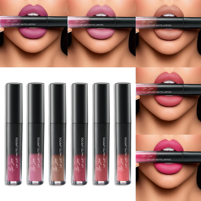 Allenshaw Matte Lip Gloss 12 Colors Nude Waterproof Liquid Lipstick Long Lasting Lip Makeup Red Wine Moisturizer Smooth Lip Blam Allenshaw Matte Lip Gloss 12 Colors Nude Waterproof Liquid Lipstick Long Lasting Lip Makeup Red Wine Moisturizer Smooth Lip Blam