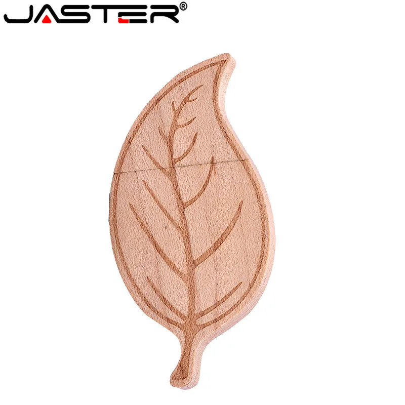 JASTER уникальный деревянный лист+ упаковочная коробка usb флэш-накопитель Memory stick pendriver 16GB 32GB 64GB фотография подарок(5 шт. бесплатный логотип