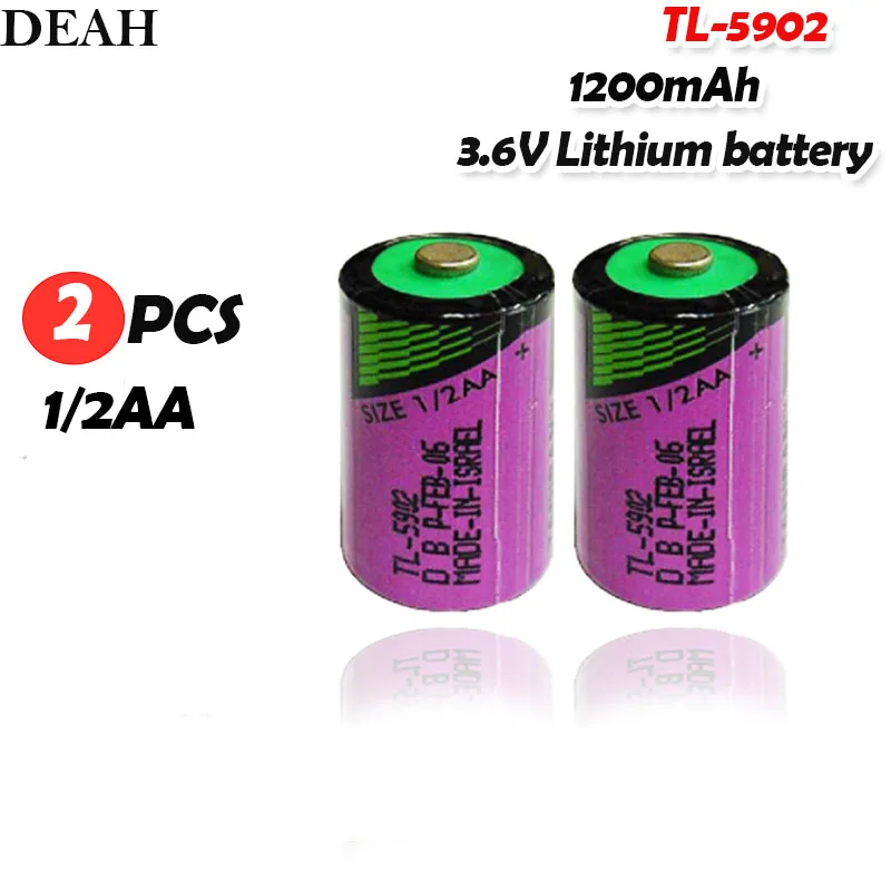 2 шт./лот TL 5902 1/2AA 1/2 AA ER14250 SL350 литиевая батарея 3 6 V 1200 мАч для PLC станков с ЧПУ