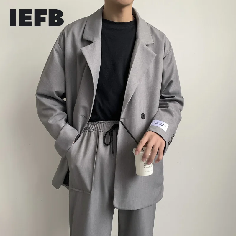 IEFB/мужская одежда шикарный Повседневный пиджак 2021 Весна Модный корейский стиль