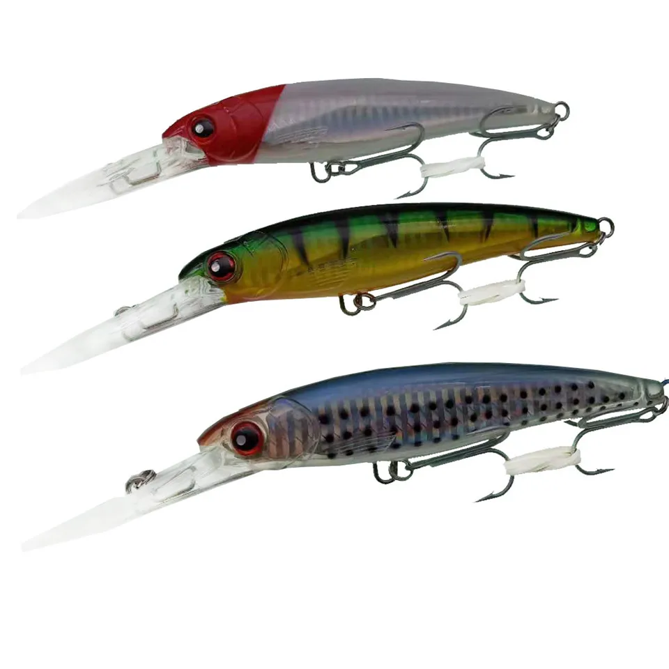 NOEBY 3 шт. жесткая Приманка Minnow 12 см 30,5g Пластик с героями мультфильма «тролли» рыболовные приманки плавающий 0-5 м Leurre Peche Articulos де воблер PESCA рыболовные снасти