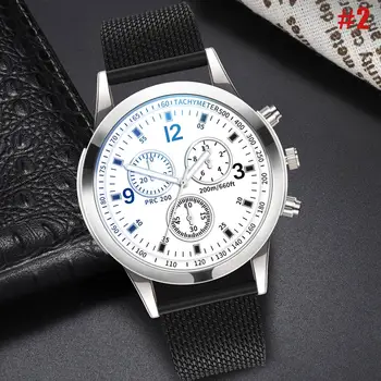 

Men's Wristwatch Quartz Watch Silicone Band Casual Sports Round Dial Wristwatch Gifts LXH