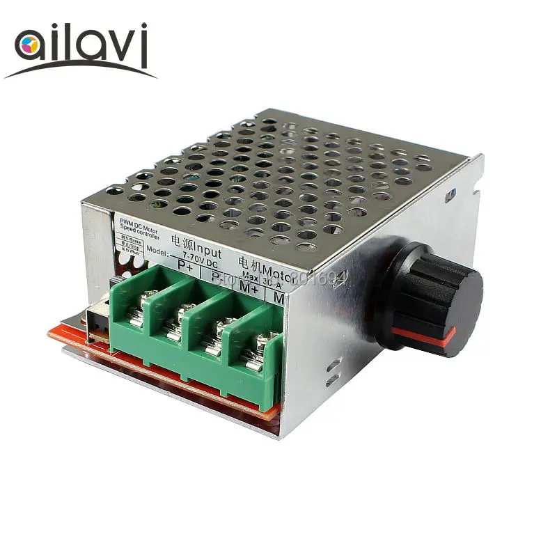 7-80V PWM DC Motor Speed Controller Switch 30A 