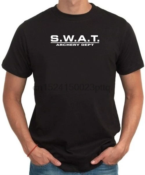 LEQEMAO T Shirt Short Sleeve Swat Dept Archery T-Shirt |