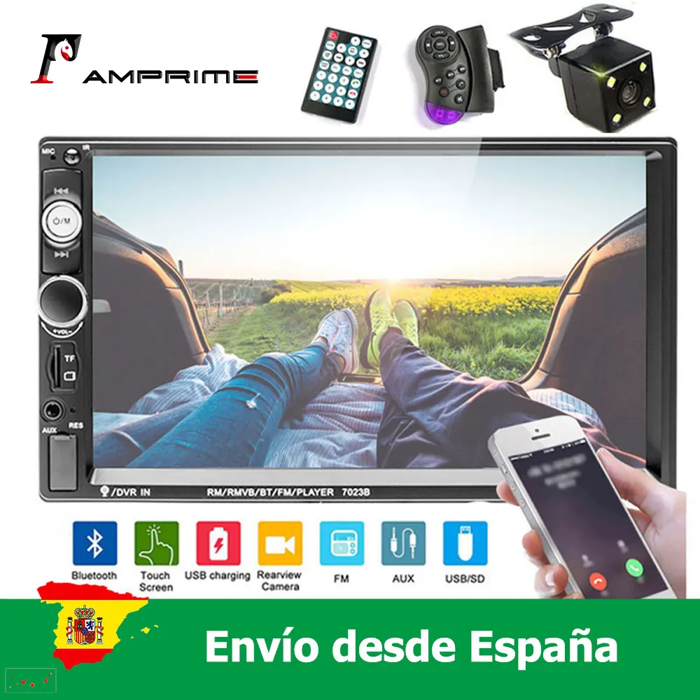 AMprime 7 ''автомобильное радио HD сенсорный экран Поддержка Android Iphone зеркальная связь Bluetooth FM AUX USB SD 2 din Автомобильный MP5 плеер AMprime 7 ''автомобильное радио HD сенсорный экран Поддержка Android Iphone зеркальная связь Bluetooth FM AUX USB SD 2 din Автомобильный MP5 плеер