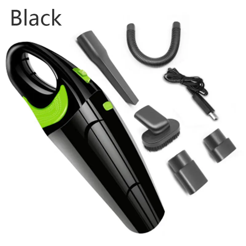 Car Vacuum Cleaner 12V 120W High Powerful 4000pa Wet And Dry Clean Portable Mini Handheld Home Auto Car Electronic Accessories - Цвет: Черный