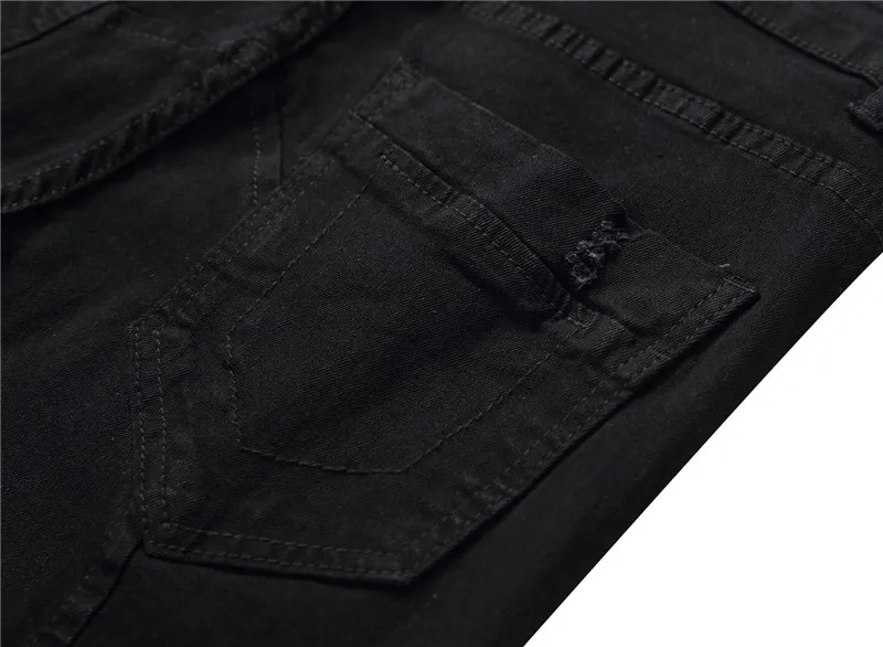 Color: Blue Black Jeans Men New Men's Slim Jeans Autumn Men's Tattered Jeans More Sizes 28-38 40 42