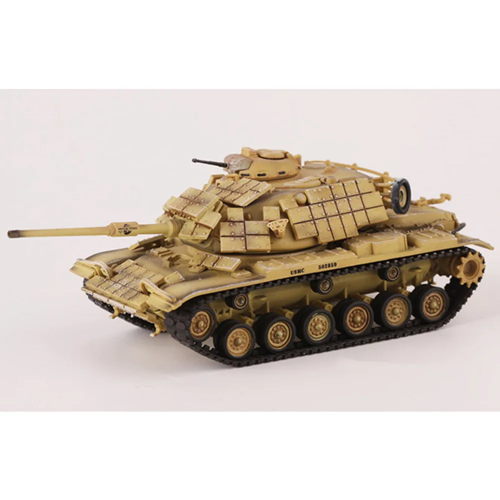 

1/72 Die-cast Military Tank Model American M60 M60A1 Reactive Armored Tank American Express Painted Gulf War Scene Weapon Toy