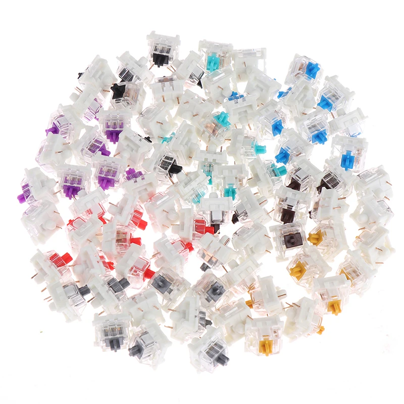 10Pcs/lot Outemu Mx Switches 3 Pin Mechanical Keyboard Black Blue Brown | Обустройство дома
