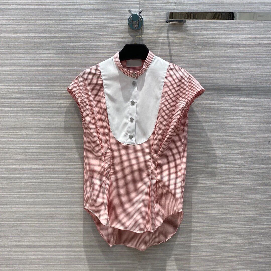 2020 модная летняя женская блузка в полоску без рукавов с круглым вырезом и