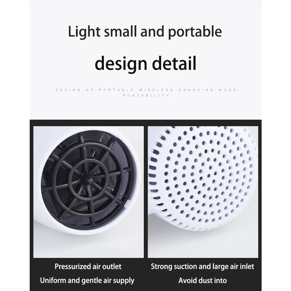 Беспроводной фен для волос портативный беспроводной фен с питанием от литиевой батареи(съемный) с USB выходным портом батареи