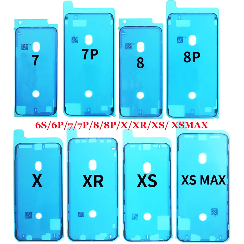 Водостойкая клейкая наклейка для iPhone 11 Pro Max X XS Max XR 6 6S 7 8 Plus, рамка для ЖК-дисплея, уплотнительная лента, клейкая фиксация