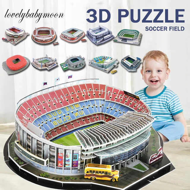 Puzzle de Terrain de Football 3D, Jouet de Construction de Stade, de Nuit,  Modèle de Décor à Assembler, Idée Cadeau pour Enfant - AliExpress