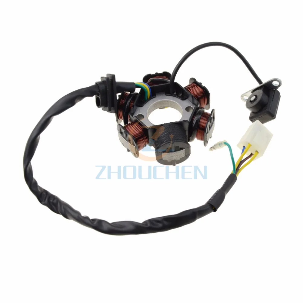 6-Coil МАГНЕТО СТАТОР генератор зажигания для GY6 50cc 70cc 90cc 110cc 125cc Мопед ATV Dirt Bike полная волна катушка