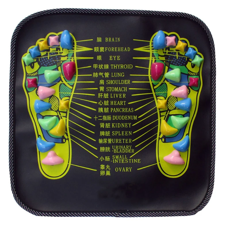 

Stone Foot Pad Reflexology Mat Acupressure Massager Stress Relief Blood Circulation Promotion Healthcare Foot Walk Massager Mat