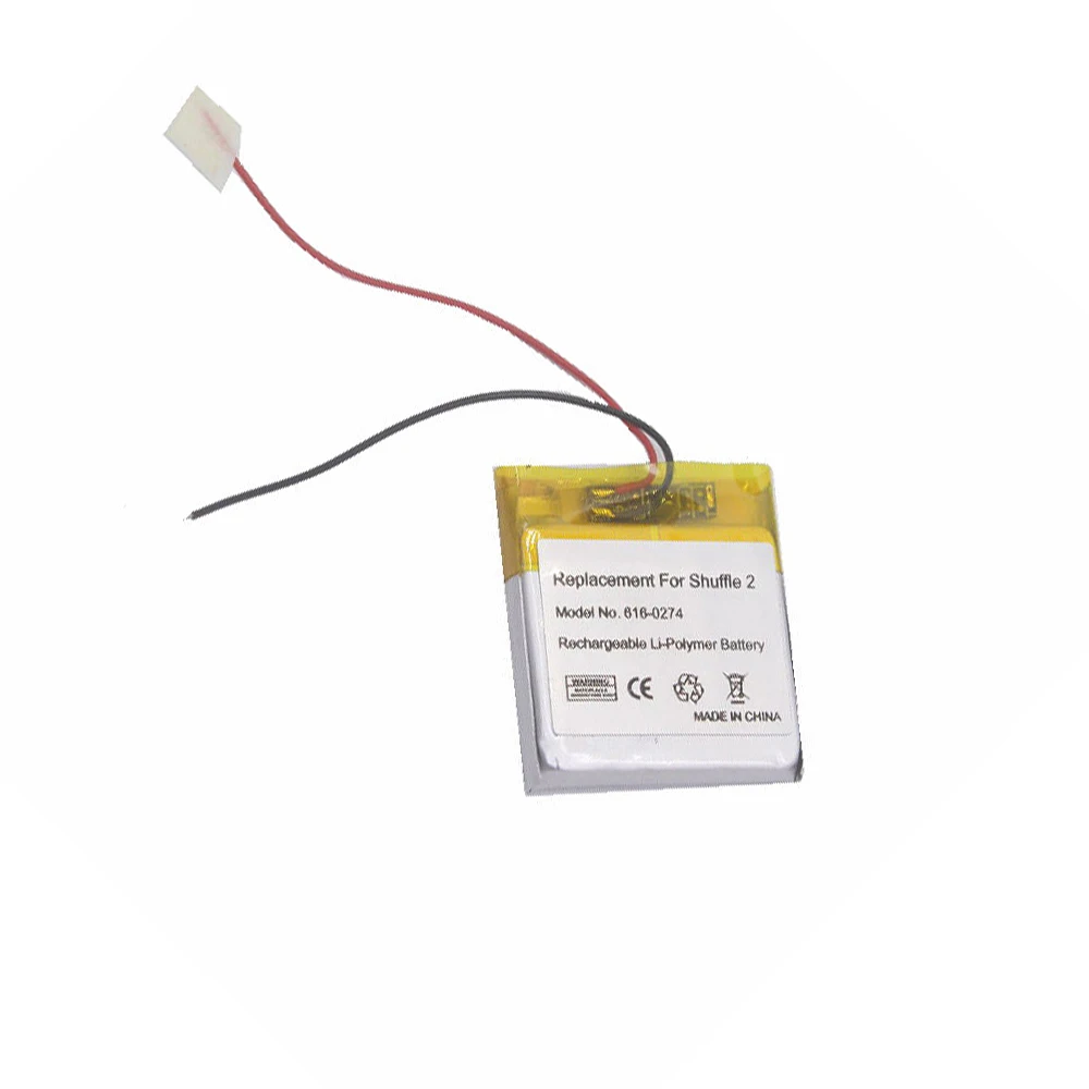 10 шт./лот Сменный аккумулятор для Apple iPOD Shuffle 2-го поколения 2 Shuffle2 616-0274 G2 G3 3