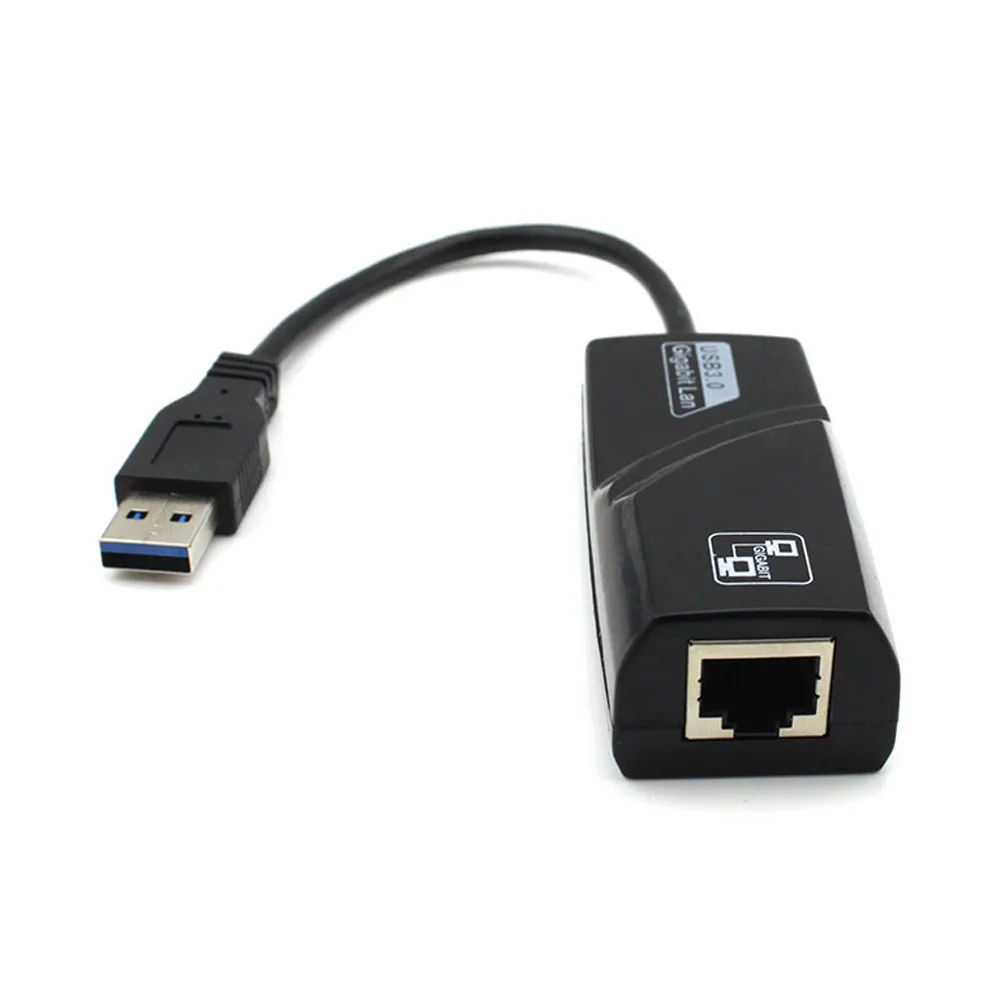 

USB 3.0 to 10/100/1000 Mbps Gigabit RJ45 Ethernet LAN Network Adapter For PC Extension Cable Connector F823