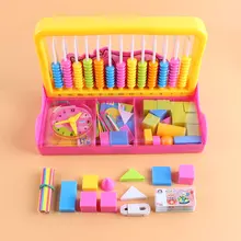 Складной 3-в-1 стационарный коробка счетчик счеты детская развивающая молодых студента обучения 13 линий счеты с ding zi ban