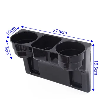 

Seat Seam Cup Holder Mount Stand Storage ABS Accessories Replacement Interior