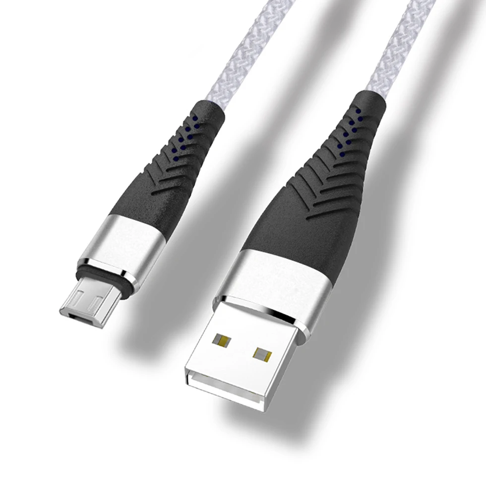 2 м 3M Micro USB Дата-кабель для зарядного устройства мобильного телефона провод шнур для samsung S7 Xiaomi Redmi 7 7A Note 4 4X5 Microusb длинная Быстрая зарядка - Цвет: Белый