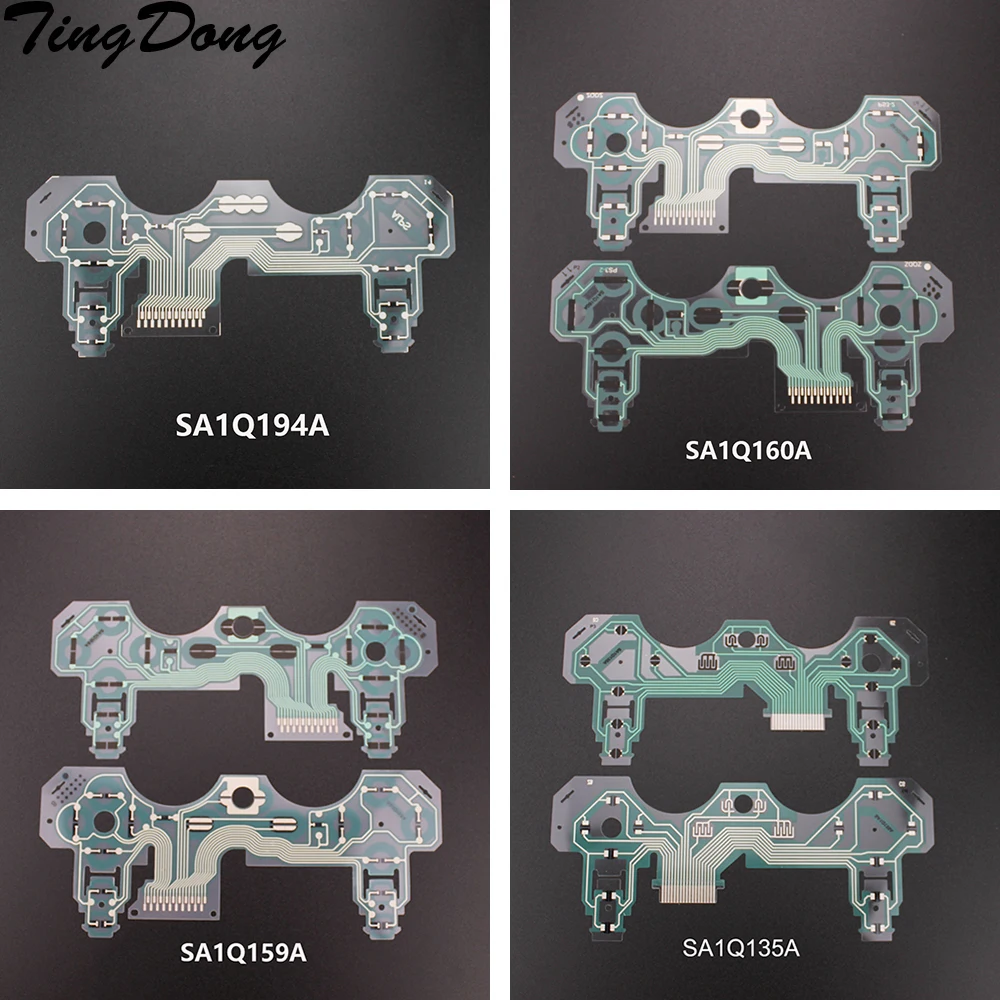 TingDong 2 шт. пуговицы ленточная печатная плата для Dualshock 3 PS3 контроллер SA1Q160A SA1Q159A