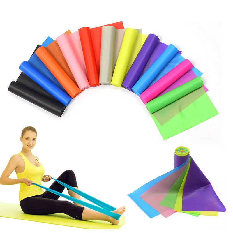 TPE Yoga Fitness Pull Rope Resistance Bands Elastic Stretch Tension Band Strap 