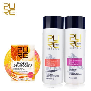 

2PCS Hair Care 5% Hair Straightener Clarifying Shampoo Professional Keratin Hair Repair Treatment